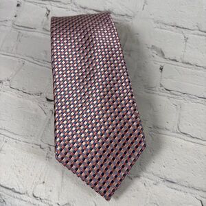 Michael Kors Silk Woven Multicolored Check Tie